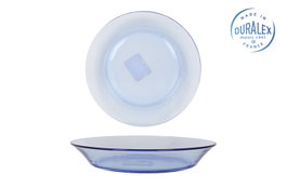 Duralex Plato Hondo Lys Marine ø19.5cm (Pack de 24) inevitablemente resistente de 19,5 cm