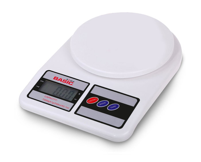 Basic Home Báscula Cocina Digital 7 kg, 18.5 x 4 x 24.5 cm (6 Unidades) Basic Home Báscula Cocina Digital 7 kg, 18.5 x 4 x 24.5 cm (6 Unidades)