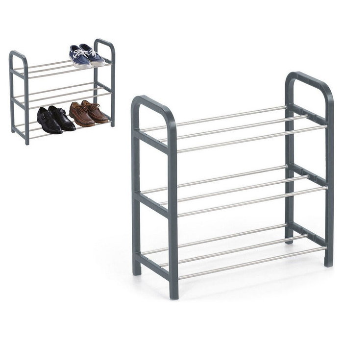 Confortime Zapatero de 3 Pisos Met/Pla 40x19x44cm