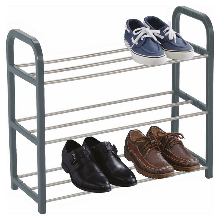 Confortime Zapatero de 3 Pisos Met/Pla 40x19x44cm