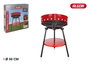 Algon BBQ Barbacoa Redonda con Parrilla, 50 cm de Diámetro, Parrilla de 48 cm, Ideal para Exteriores