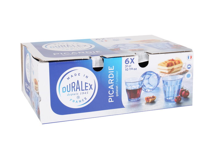 Duralex Set 6 Vasos 31 cl Marine "Picardie" Colección Picardie (8 Cajas)