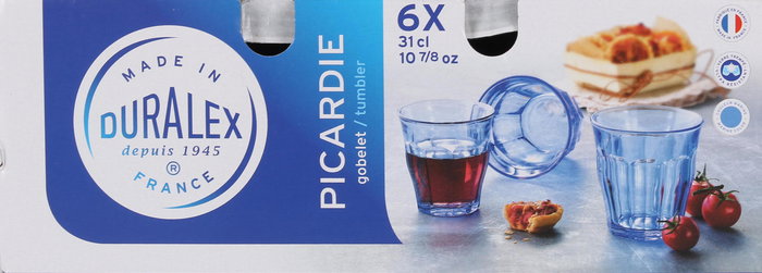 Duralex Set 6 Vasos 31 cl Marine "Picardie" Colección Picardie (8 Cajas)