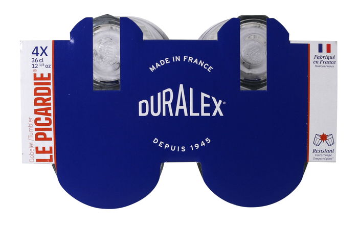 Duralex Set 4 Vasos Transparentes Picardie 360 cc (8 Cajas) Duralex Set 4 Vasos Transparentes Picardie 360 cc (8 Cajas)