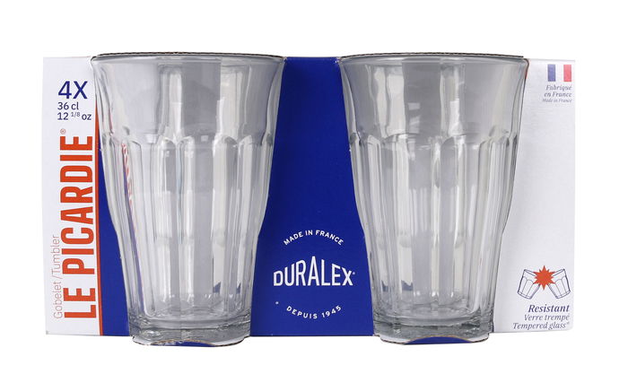 Duralex Set 4 Vasos Transparentes Picardie 360 cc (8 Cajas) Duralex Set 4 Vasos Transparentes Picardie 360 cc (8 Cajas)