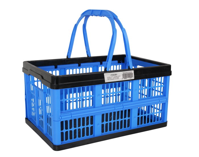 Inde Caja Plegable con Asas 16L Azul/Negro (10 Unidades)