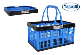 Inde Caja Plegable con Asas 16L Azul/Negro (10 Unidades)