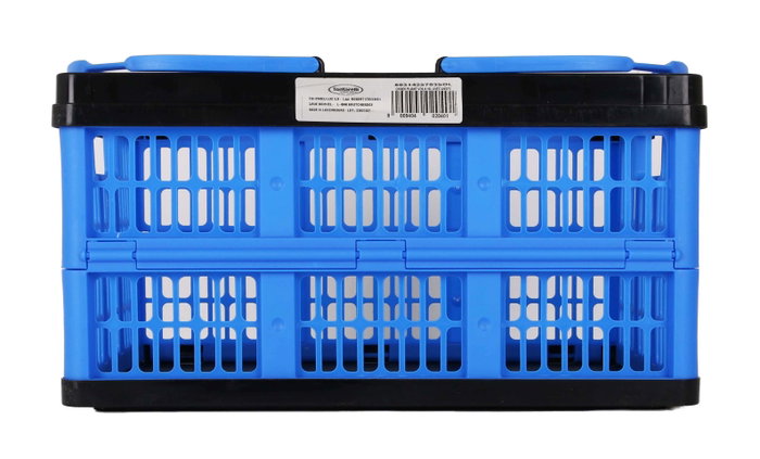 Inde Caja Plegable con Asas 16L Azul/Negro (10 Unidades)