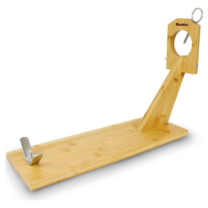 Quttin Soporte Jamonero de Bambú<|image> Quttin Soporte Jamonero de Bambú<|image>