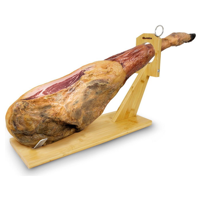 Quttin Soporte Jamonero de Bambú<|image> Quttin Soporte Jamonero de Bambú<|image>