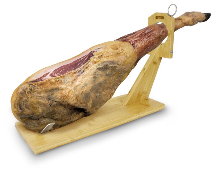 Quttin Soporte Jamonero de Bambú 48,6 x 16,5 x 5,4 cm (8 Unidades)