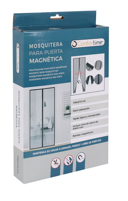 Confortime Mosquitera Puerta Magnética 22 x 35 x 5 cm (5 Unidades)