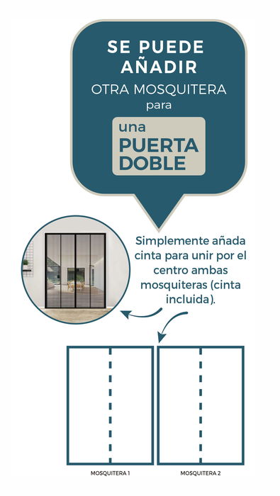 Confortime Mosquitera Puerta Magnética 22 x 35 x 5 cm (5 Unidades)