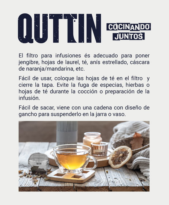 Quttin Filtro para Infusiones 8.5 x 9 cm (24 Unidades) Quttin Filtro para Infusiones 8.5 x 9 cm (24 Unidades)