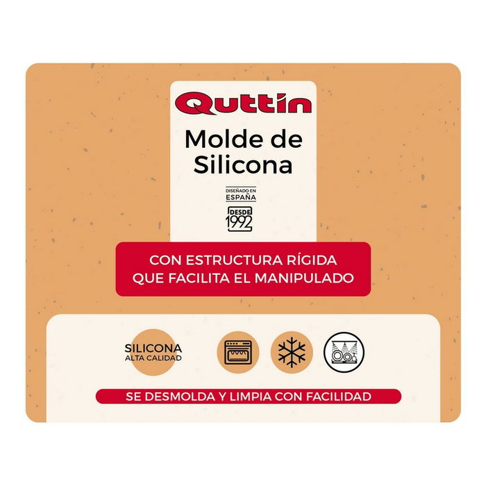 Quttin Molde de Silicona Rígida 24,3x24,3 cm Quttin Molde de Silicona Rígida 24,3x24,3 cm