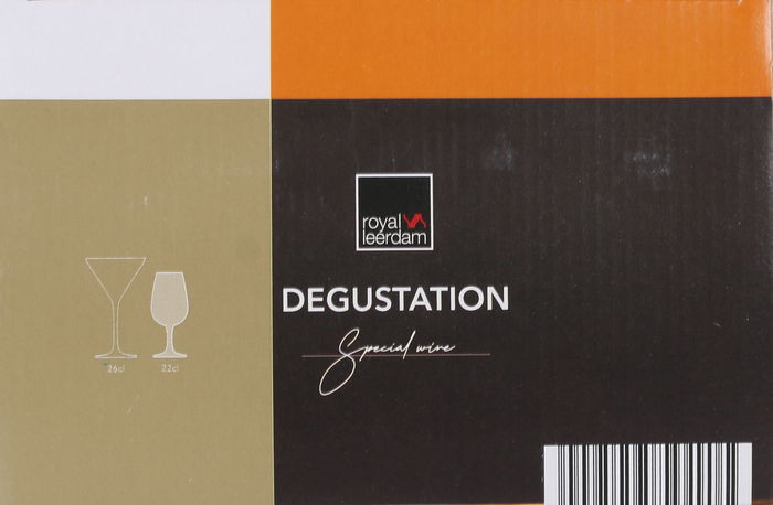 Royal Leerdam - Set de 6 Copas Catavinos "Degustation", 22 cl, Cristal para Vino