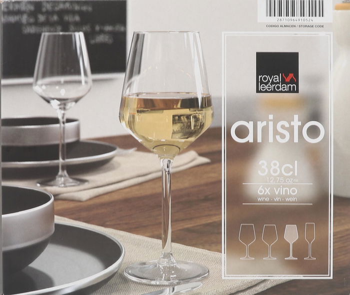Royal Leerdam Set 6 Copas Vino 38 cl "Aristo"