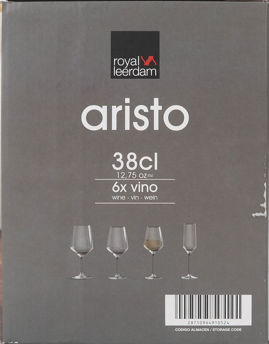 Royal Leerdam Set 6 Copas Vino 38 cl "Aristo"