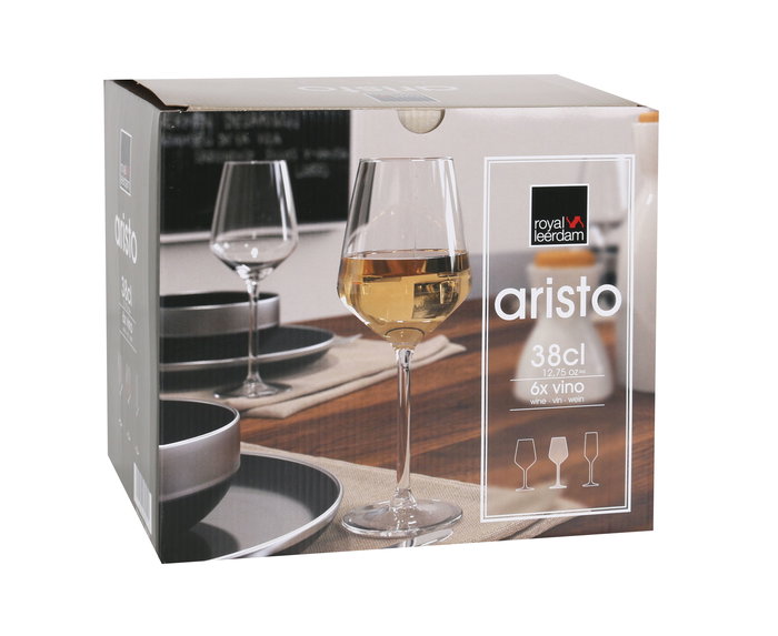 Royal Leerdam Set 6 Copas Vino 38 cl "Aristo"