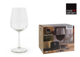 Royal Leerdam - Set de 6 Copas de Vino Degustación, 35 cl c/u - Cristalería para Vino Tinto/Blanco