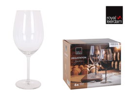Royal Leerdam Set de 6 Copas de Vino Degustación, Capacidad 53 Cl, Dimensiones 7x9x22 cm, Conjunto de Cristalería
