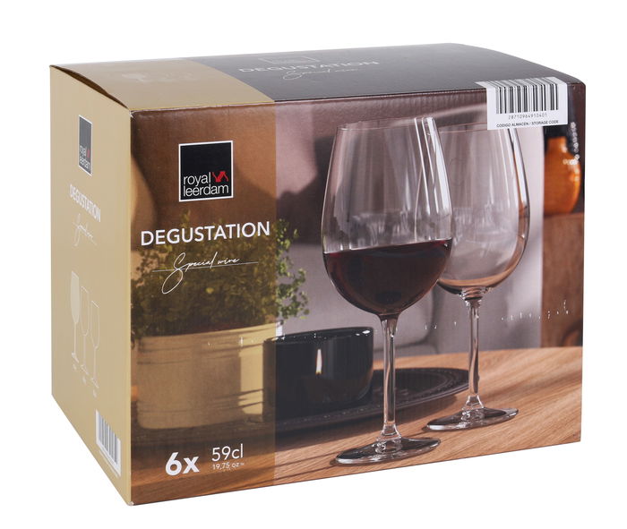 Royal Leerdam Set 6 Copas de Vino 59Cl "Degustation"