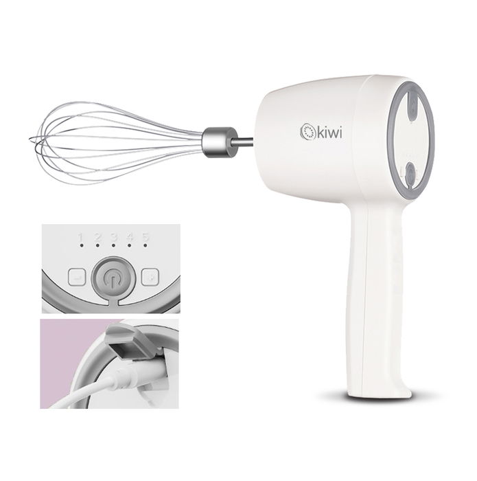 Kiwi Batidora de Mano Recargable, Dimensiones 10 cm de Largo x 19 cm de Ancho x 10 cm de Alto, Peso 14.28 kg