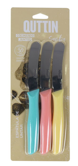 Quttin Set 3Pzs Cuchillos Untar 20 cm Samba (12 Cajas) Quttin Set 3Pzs Cuchillos Untar 20 cm Samba (12 Cajas)