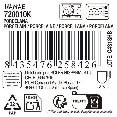 La Mediterranea Bol Aperitivo Japo 15.5 x 7.7 cm S. 6 D"Han (18 Unidades)