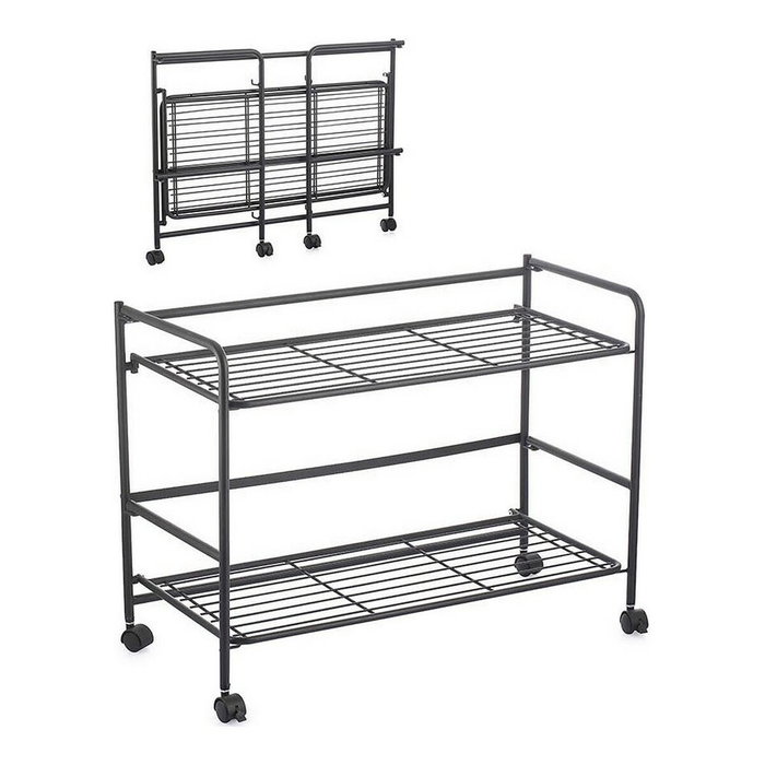 Confortime Estantería Plegable de 2 Niveles 67 x 30 x 44.8 cm Confortime Estantería Plegable de 2 Niveles 67 x 30 x 44.8 cm