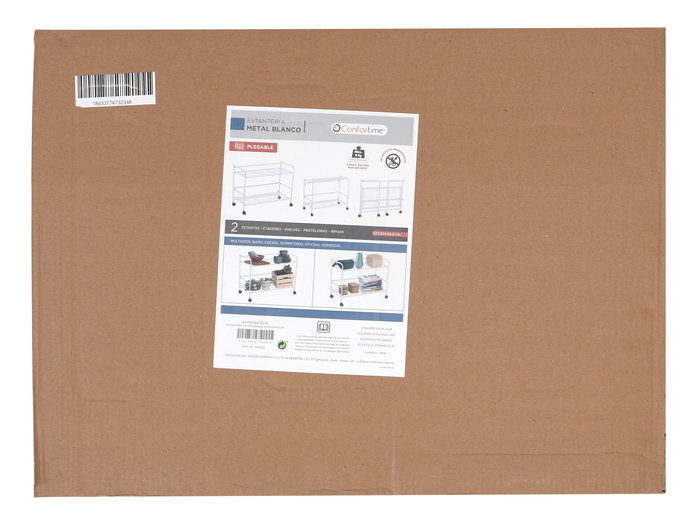 Confortime Estanteria Plegable 2 Niveles 67 x 30 x 44.8 cm