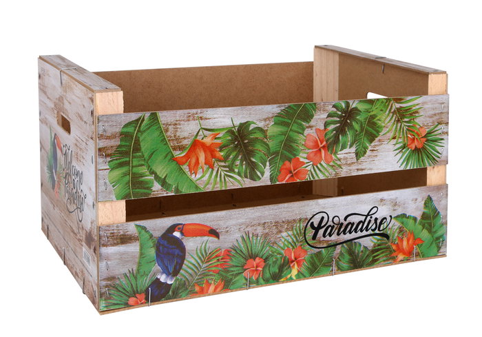 Confortime Caja Wood Brillo 44 cm x 28.5 cm x 23 cm (3 Unidades)