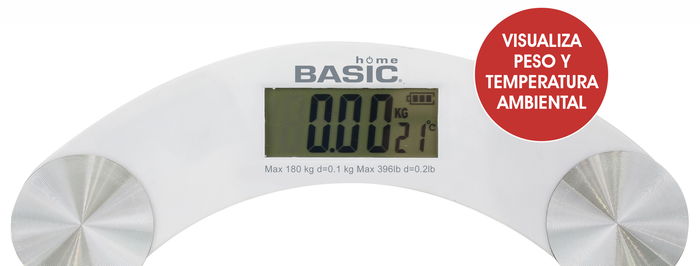 Basic Home Báscula Digital 150 Kg Red. Basic Ho 33 cm x 2.6 cm x 33 cm (6 Unidades) Basic Home Báscula Digital 150 Kg Red. Basic Ho 33 cm x 2.6 cm x 33 cm (6 Unidades)