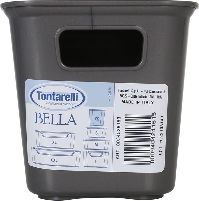 Tontarelli Caja Mini Alta 11.5 x 11.5 x 11 cm con Tapa Bella (12 Unidades)