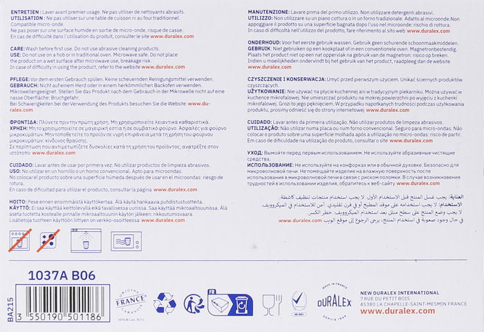 Duralex Set 6 Vasos Transparente 13 cl Colección Provence (12 Cajas)