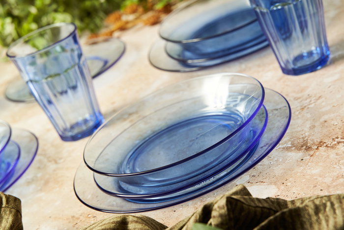 Duralex Vajilla Marine 12 Piezas "Lys" (H19,5 cm, P19 cm, Ll23.5 cm) (2 Unidades)