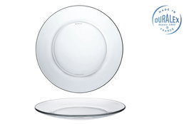 Duralex Plato Llano Transparente Lys 23.5 cm - Cristal Templado (24 Unidades)