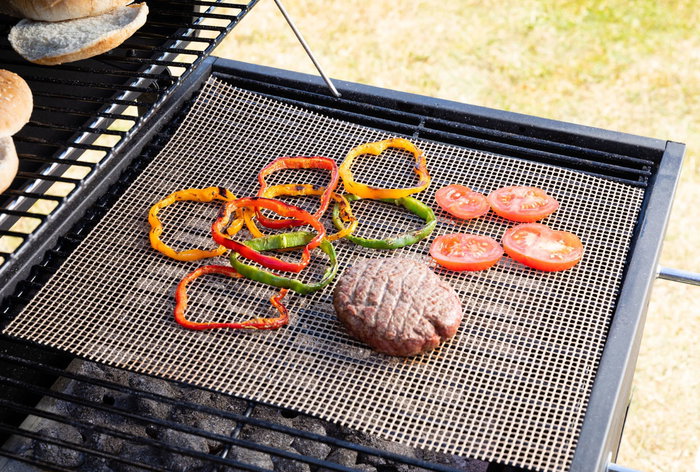 Algon Bbq Rejilla Antiadherente para BBQ y Horno, Acero, Dimensiones 28 x 34 cm (24 Unidades)