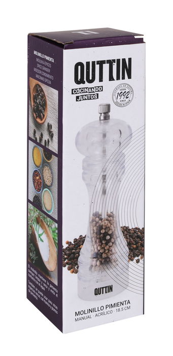 Quttin Molinillo de Pimienta Acrílico 18.5 cm (18 Unidades)