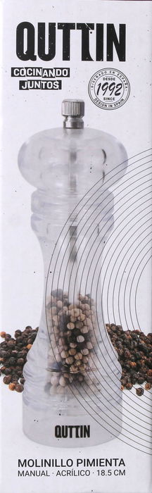 Quttin Molinillo de Pimienta Acrílico 18.5 cm (18 Unidades)