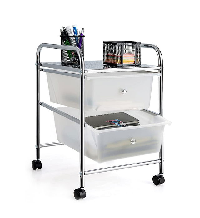 Confortime Cajonera Metal 2 Cajones Plástico (2 Unidades) Confortime Cajonera Metal 2 Cajones Plástico (2 Unidades)