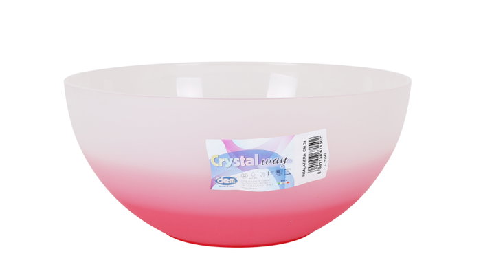 Dem Ensaladera Cristalway de Vidrio 24 cm Ø 3000 ml 3L (12 Unidades)