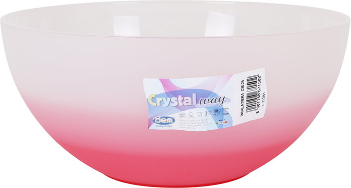 Dem Ensaladera Cristalway de Vidrio 24 cm Ø 3000 ml 3L (12 Unidades)