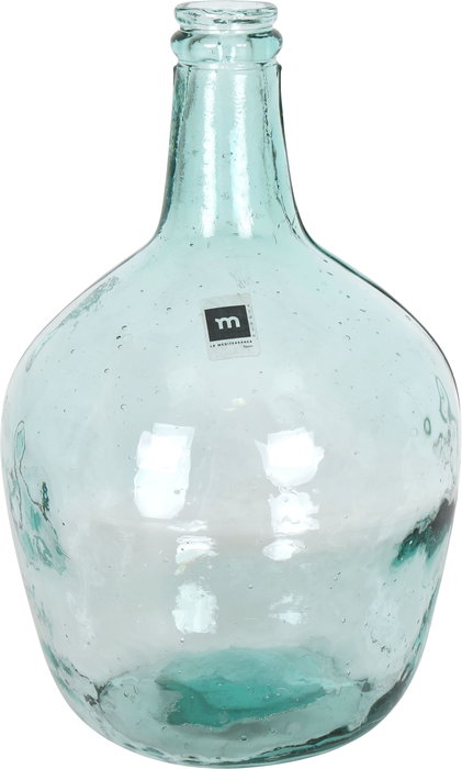 Inde Garrafa de Vidrio de Agua con Tapa, 4 Litros, Capacidad de 4L, Medidas: Diametro 19 cm x Altura 30 cm, Peso 1.708 kg, Color Transparente (4 Unidades)