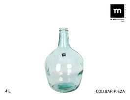 Inde Garrafa Vidrio 4L ø19x30 cm (4 Unidades)