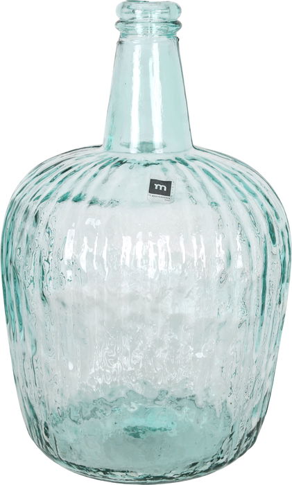 Inde Garrafa Vidrio Rayada 8 L "Apple" Ø 23.5 x 36.8 cm (2 Unidades)