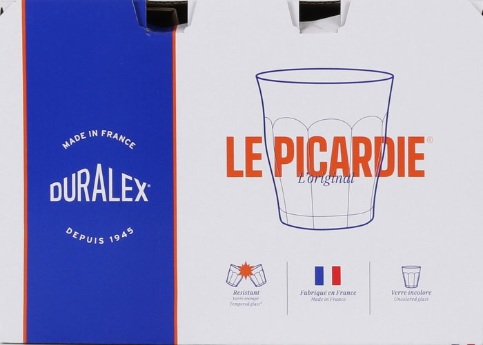 Duralex Set 6 Vasos Transparente 16 cl Picardie (12 Cajas)