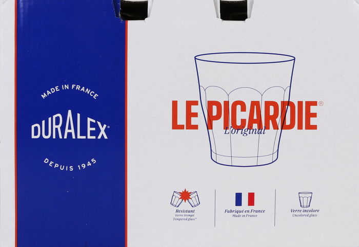 Duralex Set 6 Vasos Transparente Picardie 25 cl (12 Cajas)