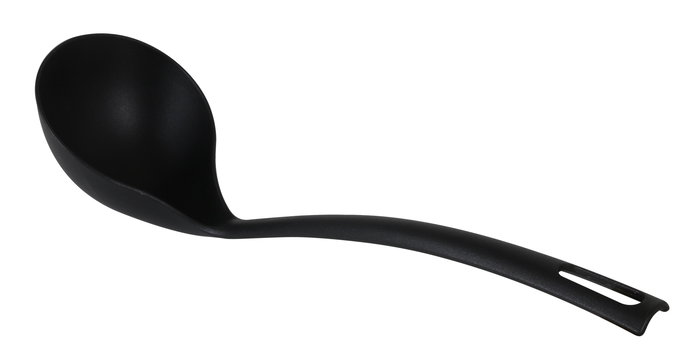 Quttin Set de 6 Utensilios de Cocina de Nylon Negro - Dimensiones: 31,8 cm Alto, 9,9 cm Largo, 9,4 cm Ancho (8 Cajas)