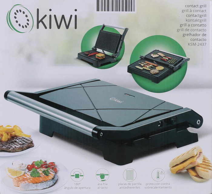Kiwi Grill Doble 1000W, 23x14.5 cm